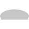 Ekena Millwork Elliptical 3 Spoke Architectural Grade PVC Combination Pediment, 54"W x 20-3/8"H x 2-3/4"P PEDPC054X205ELL03 - alternate 2